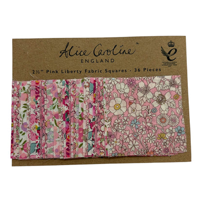 Alice Caroline Liberty 2.1/2” Fabric Squares 36pc (various colours)