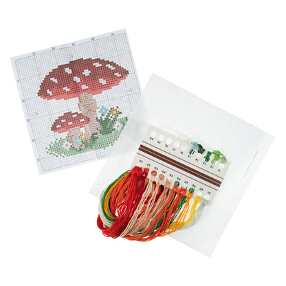 Trimits Counted Cross Stitch Kit Mini Toadstool