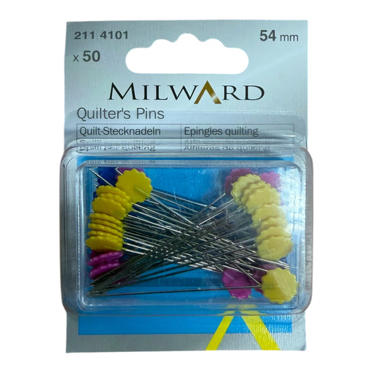 Milward Straight Quilters Pins x50