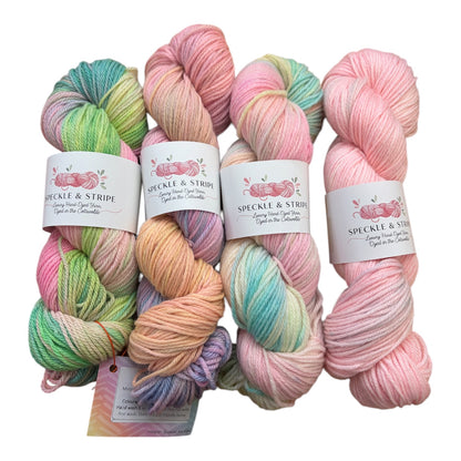 Speckle and Stripe Luxury Hand Dyed DK Boo 30 100g