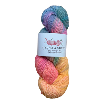 Speckle and Stripe Luxury Hand Dyed 4-Ply Starlight yarn 100g