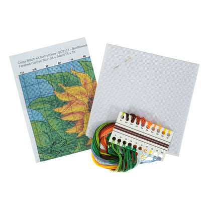 Trimits Counted Cross Stitch Kit Large Sunflowers