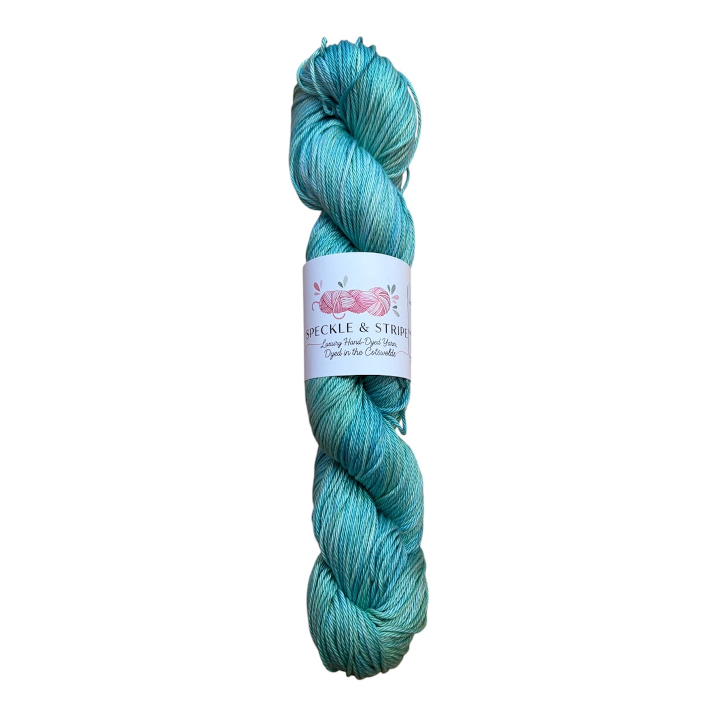 Speckle and Stripe Luxury Hand Dyed Cotton Yarn Dk 100g