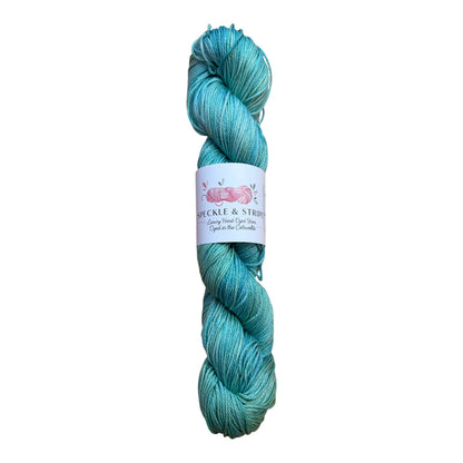 Speckle and Stripe Luxury Hand Dyed Cotton Yarn Dk 100g