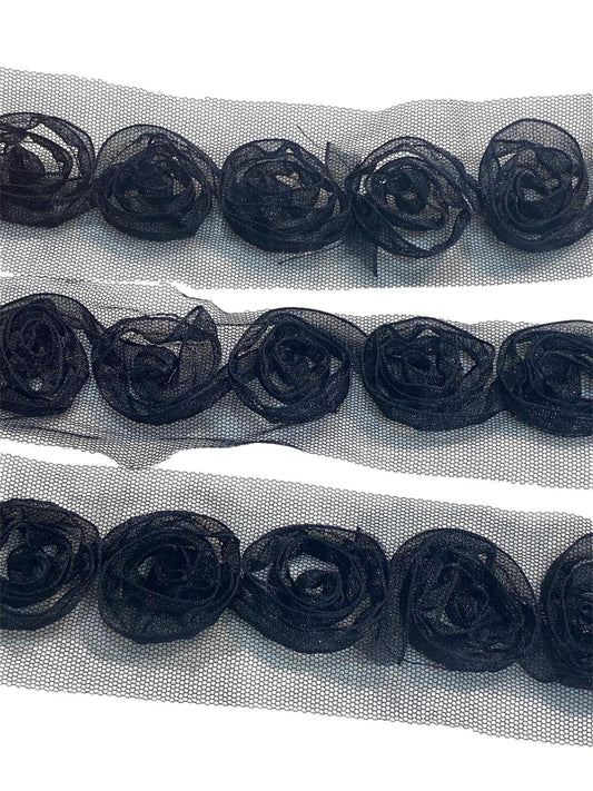 25mm Rose Insertion Trim - 2 Colours (Price per 25cm)