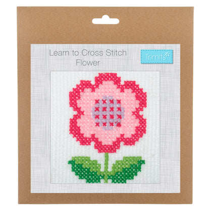 Trimits Learn to Cross Stitch Kit Flower