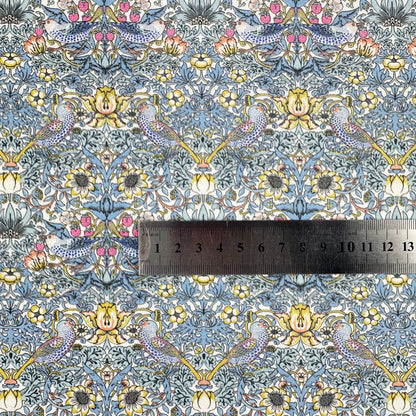 Strawberry Thief Cornflower 100% Cotton Percale Fabric (price per 25cm)