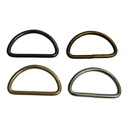 38mm Metal D Ring (Various Colours)