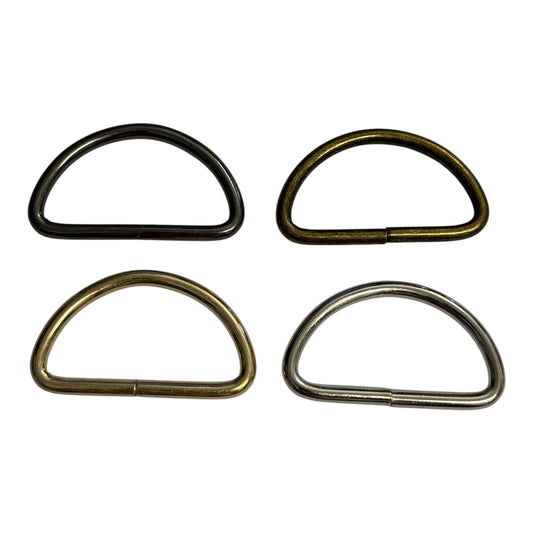 38mm Metal D Ring (Various Colours)