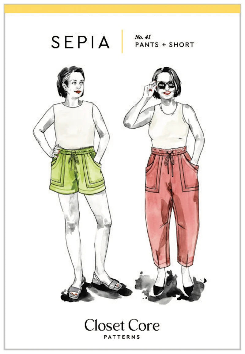 Closet Core Sepia No.41 Pants and Short Pattern (physical pattern)