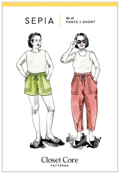 Closet Core Sepia No.41 Pants and Short Pattern (physical pattern)