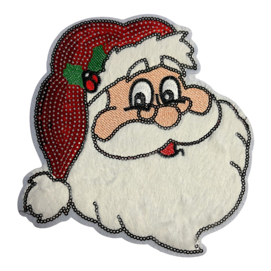 18cm Large Santa Iron on Motif