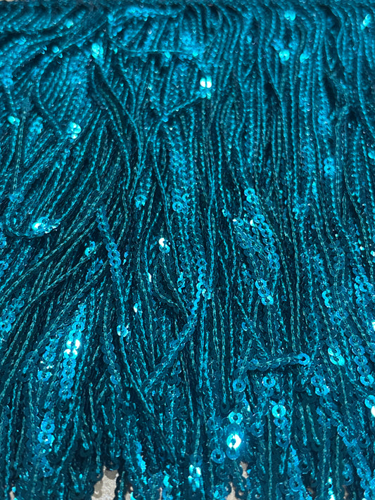 18cm Sequin Trim (2 Colours) - Price per 25cm