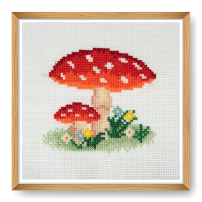 Trimits Counted Cross Stitch Kit Mini Toadstool