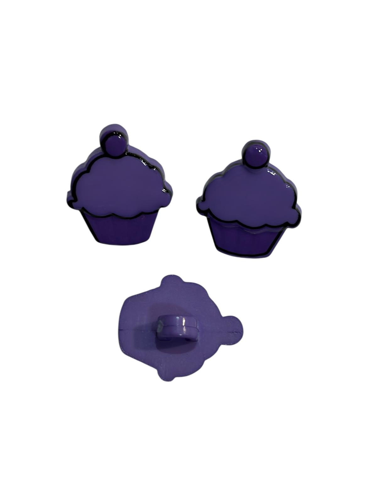 15mm Cupcake Shank Back Button (5 Colours)