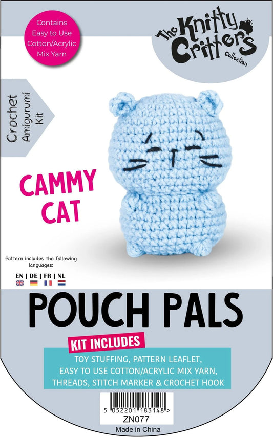 Pouch Pals Amigurumi Crochet Kit Cammy Cat
