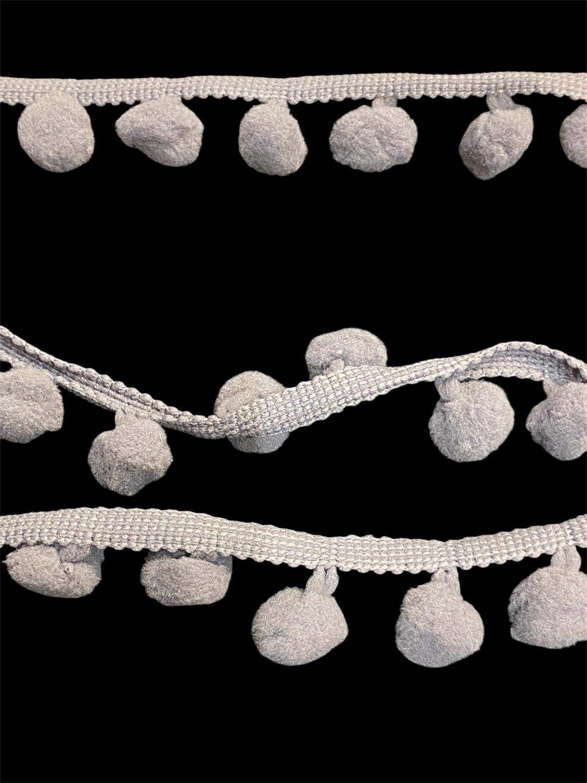 15mm Pom-Pom Trim - 10 Colours (Price per 25cm)