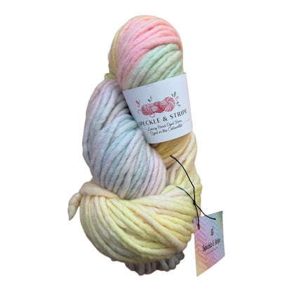 Speckle and Stripe Luxury Hand Dyed Ultra Bulky Yarn 200g
