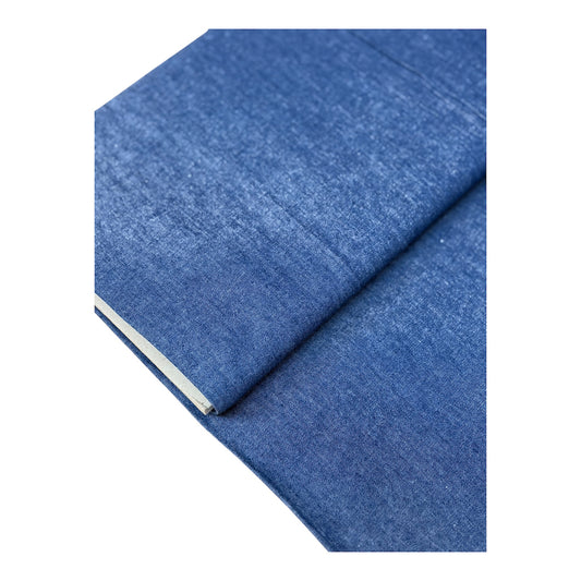 Chambray Mid Blue Cotton Fabric (Price Per 25cm)