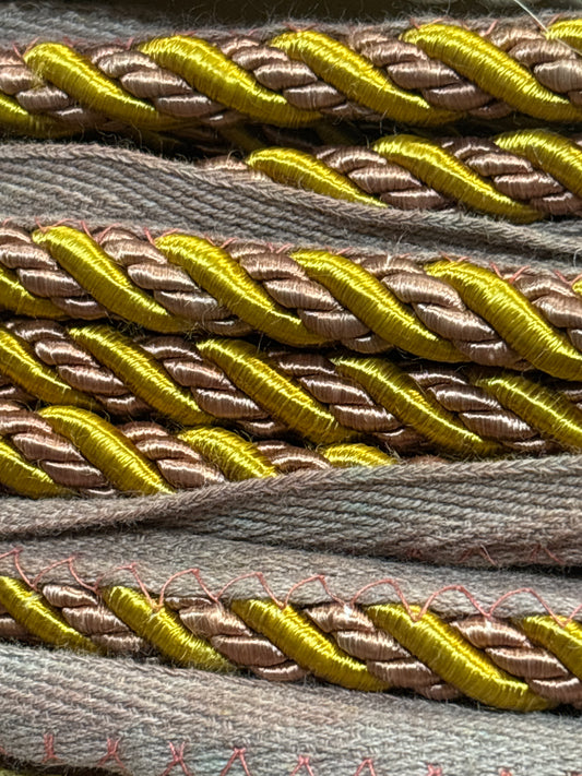 20mm Flanged Twisted Cords - 3 Colours (Price Per 25cm)