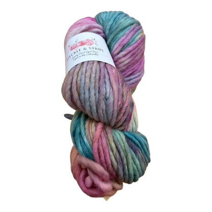 Speckle and Stripe Luxury Hand Dyed Ultra Bulky Yarn 200g
