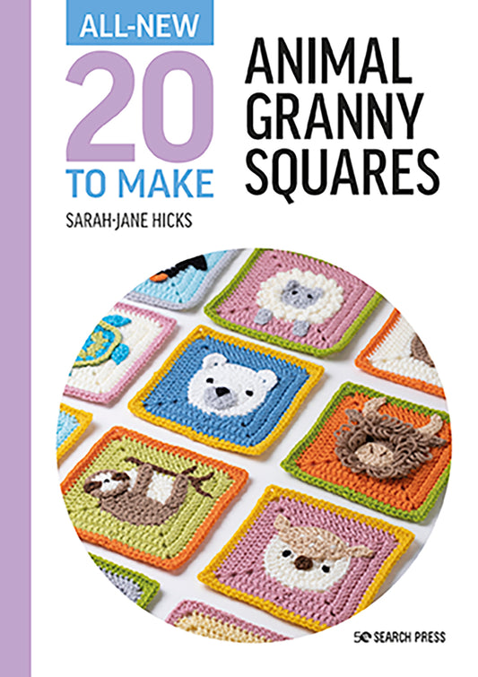 20 Animal Granny Squares to Crochet Book