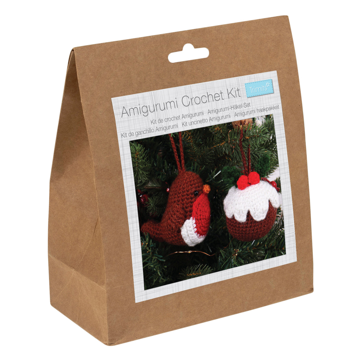 Trimits Robin and Pudding Amigurumi Crochet Kit