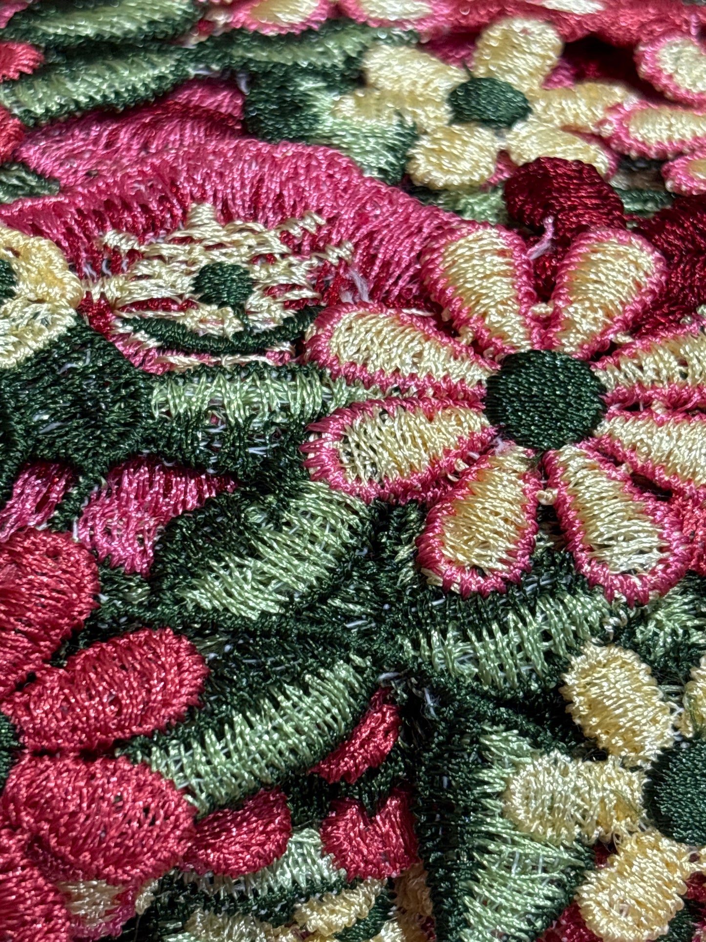 70mm Floral Trim (Price per 25cm)