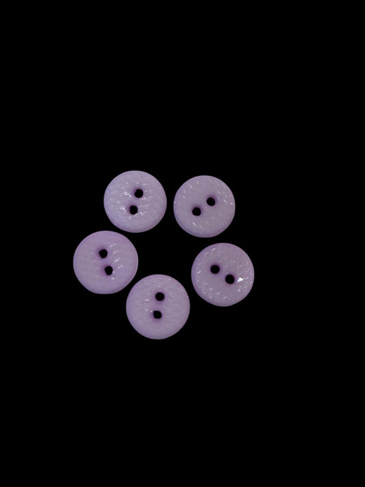 11mm Pale Lilac Diamond Facet 2 Hole Button