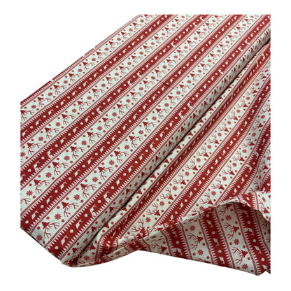 Scandi Christmas Stags 100% Cotton (Priced per 25cm)