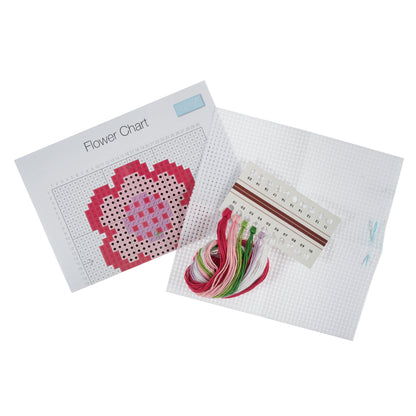 Trimits Learn to Cross Stitch Kit Flower