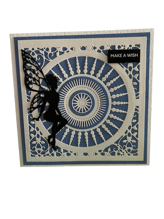 Rosie’s Crafts Make a Wish Fairy Mandala Greetings Card￼