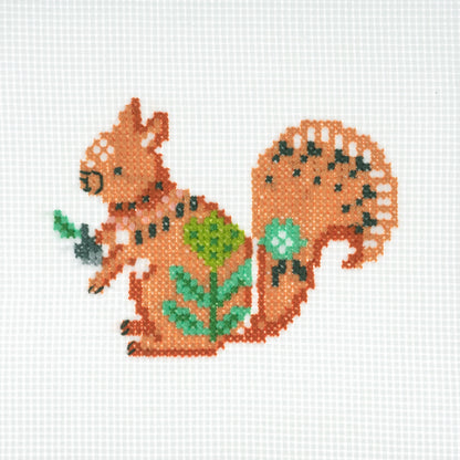 Trimits Counted Cross Stitch Kit Mini Squirrel
