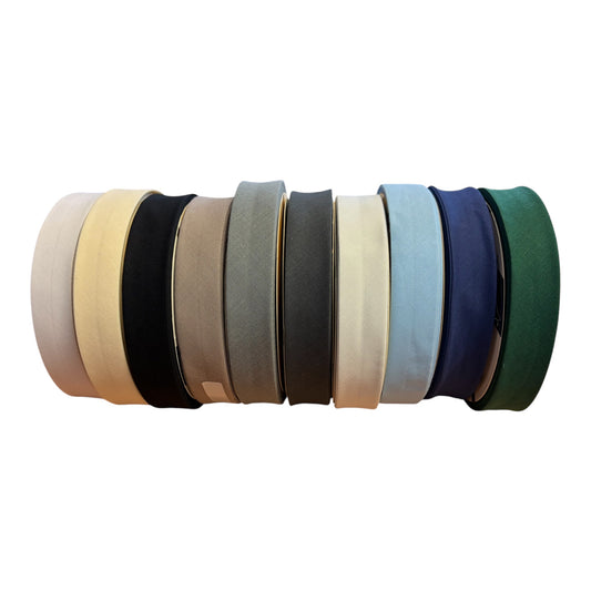 25mm Bysetsa Polycotton Bias Binding (Various Colours. Priced per 25cm)