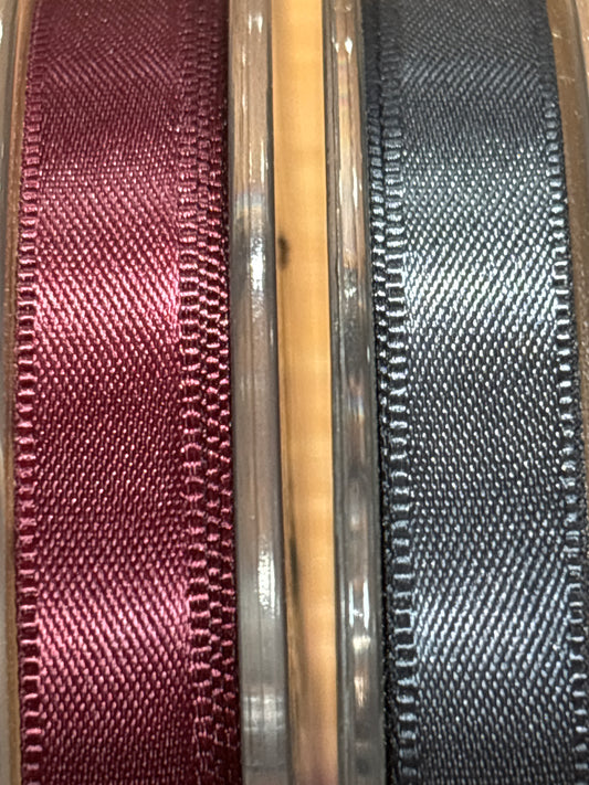 9mm Double Faced Satin - 3 Colours (Price per 25cm)