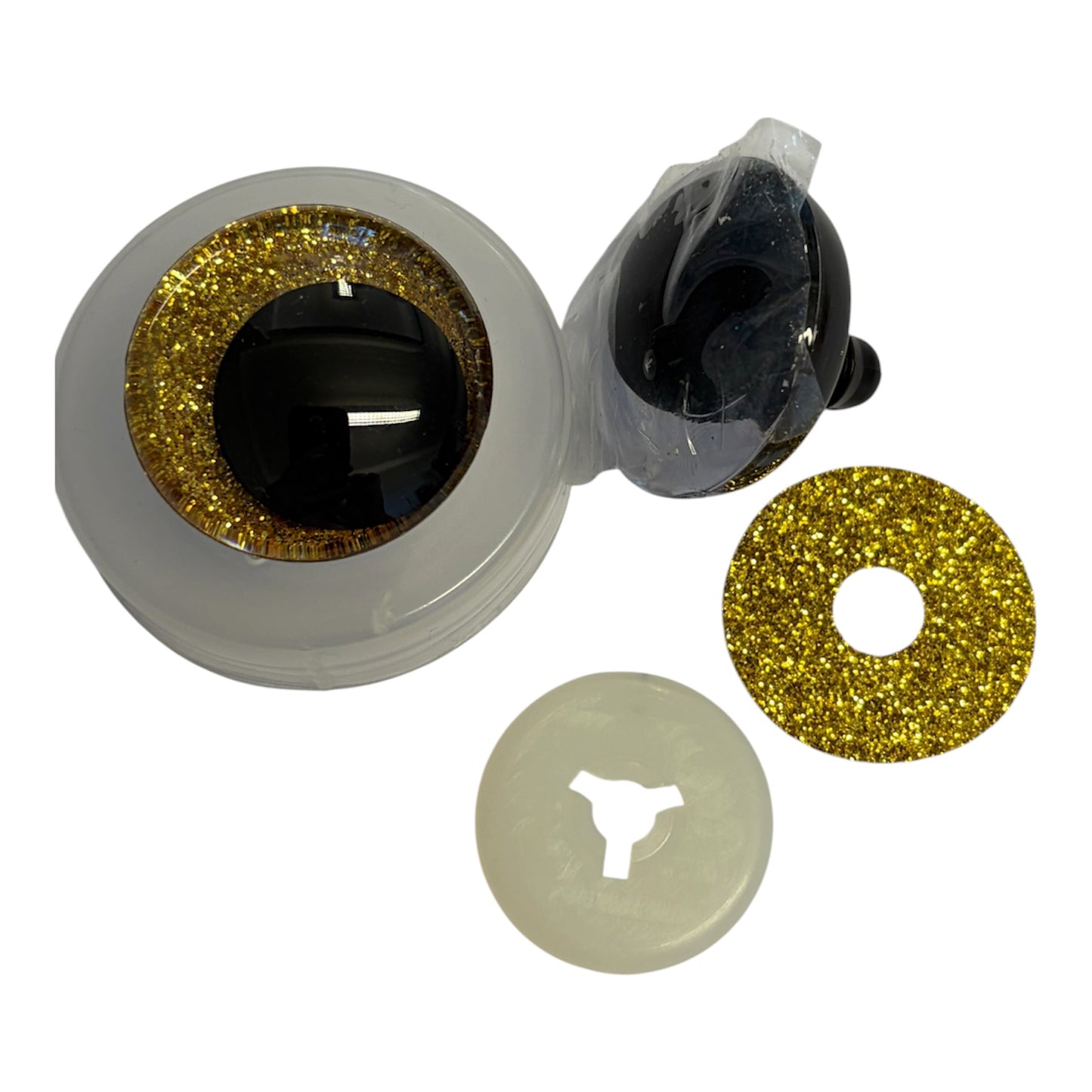 30mm Glitter Toy Safety Eye Pair (various colours)