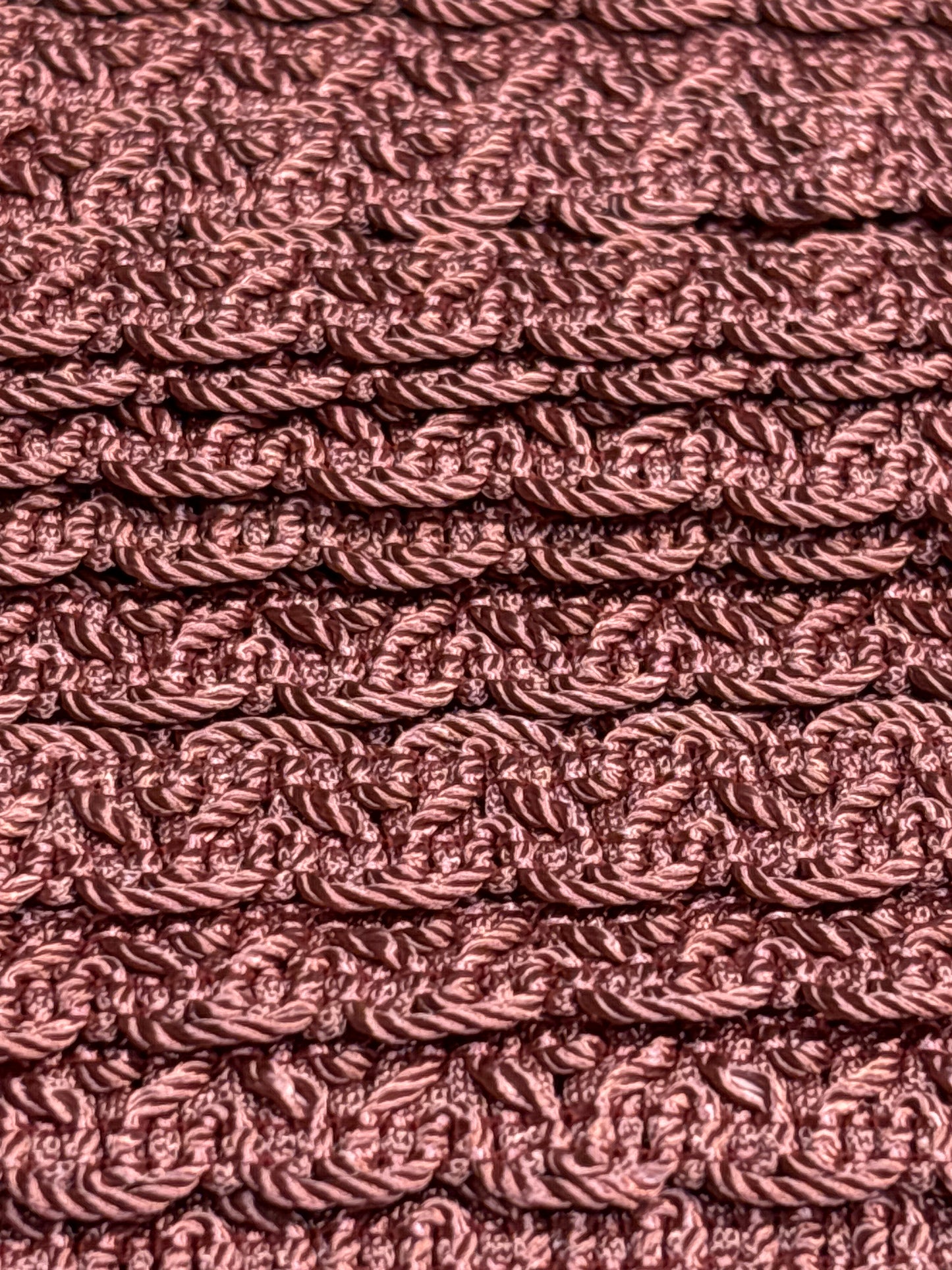 15mm ‘Y’ Braid Trim - Rose (Price per 25cm)