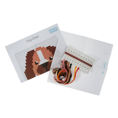 Trimits Learn to Cross Stitch Kit Dog