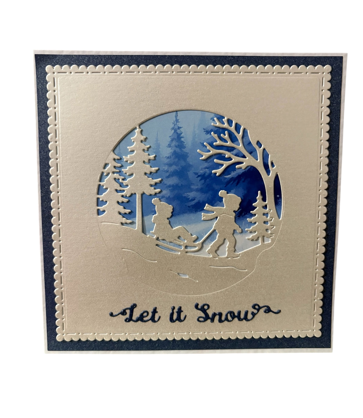 Rosie’s Crafts Let it Snow Christmas Card