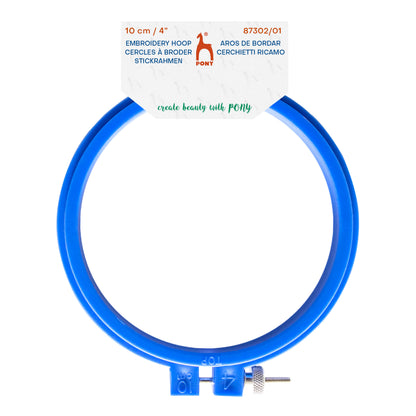 Pony 10cm  Blue Embroidery Hoop