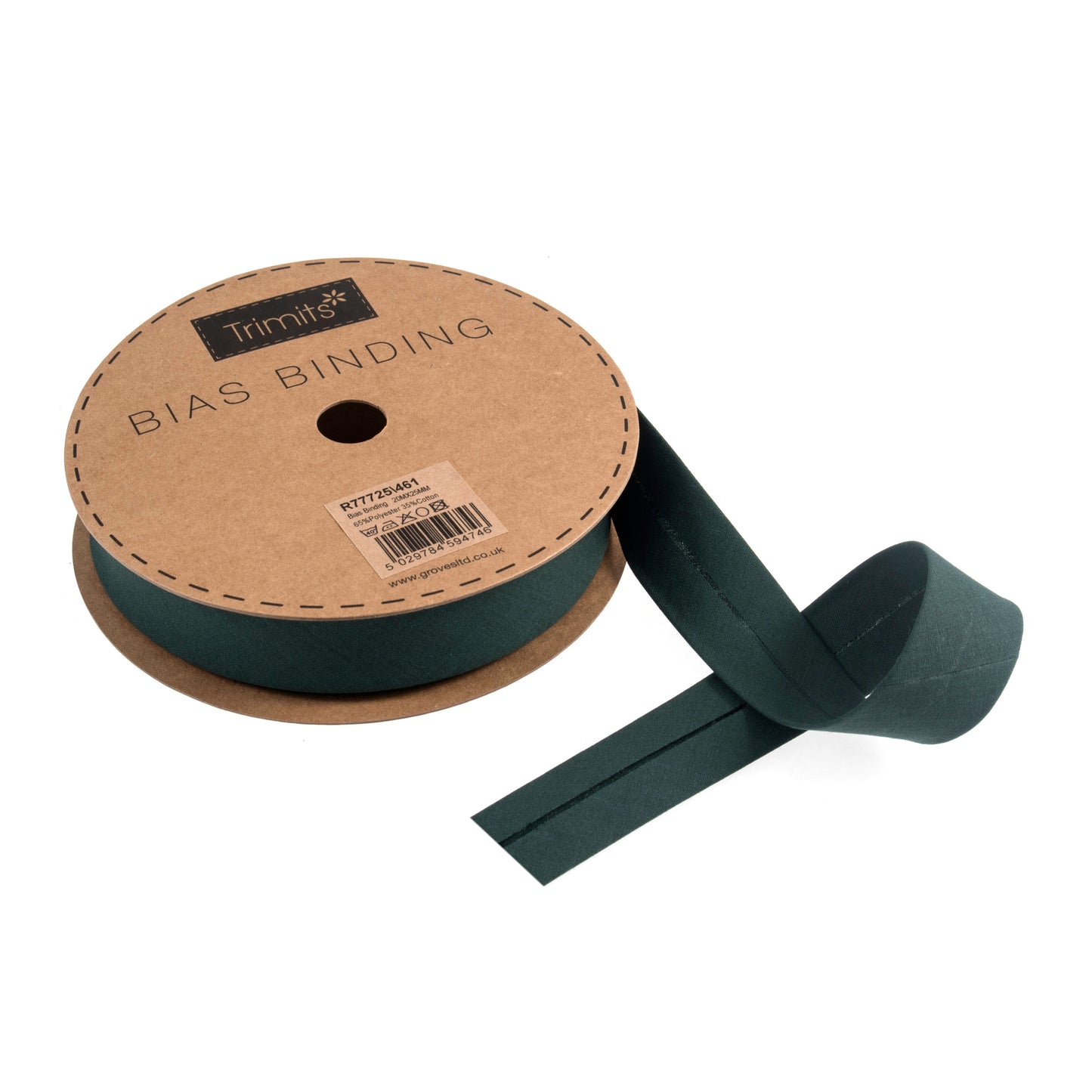 Trimits 25mm Polycotton Bias Binding Multiple Colours  (Price per 25cm)