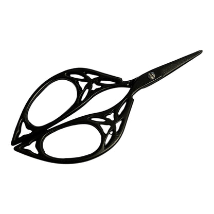 Black Vintage Look Embroidery Scissors