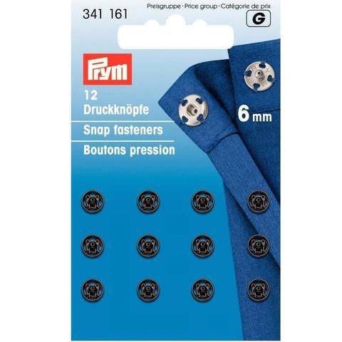 Prym Sew-On Snap Fasteners Various Sizes/ Colours