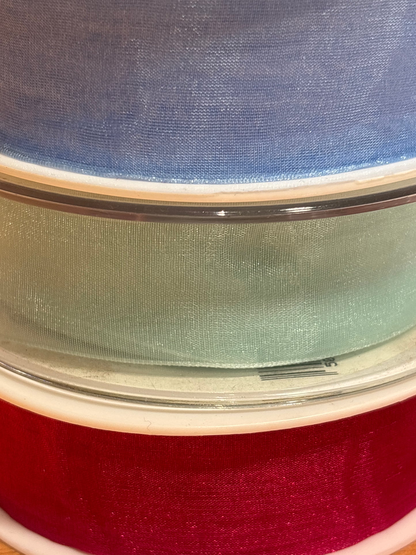 25mm Organza Ribbon - 3 Colours Available (Price per 25cm)