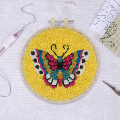 Trimits Butterfly Embroidery Punch Needle Kit