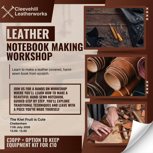 Leather Notebook Making Workshop 11/07/26