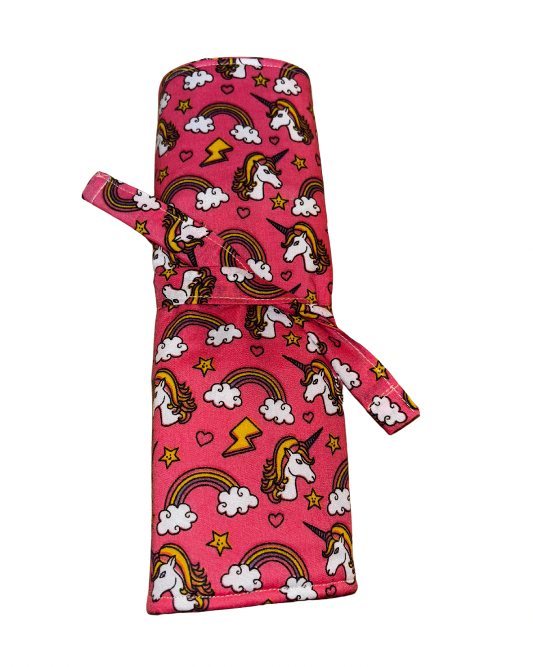 Crochet Hook Holder Roll - Pink Unicorn