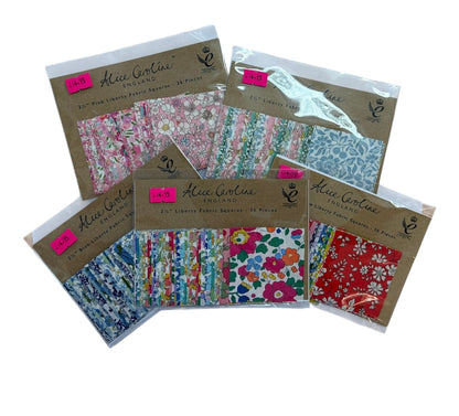 Alice Caroline Liberty 2.1/2” Fabric Squares 36pc (various colours)