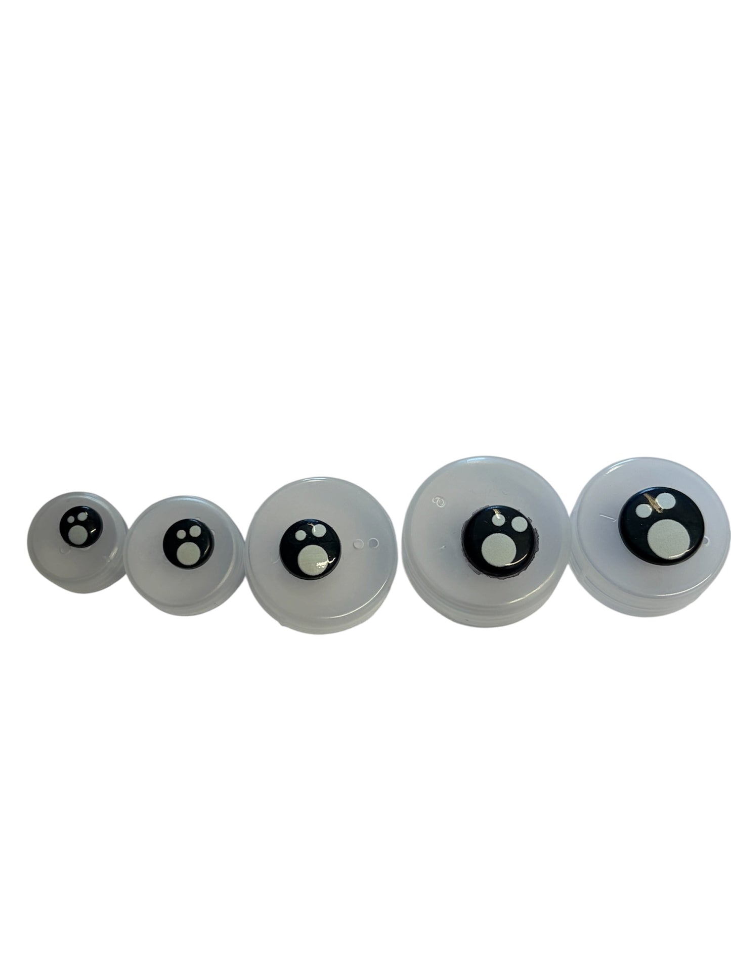 Black Kawaii Toy Safety Eyes (Various Sizes, Priced per pair)