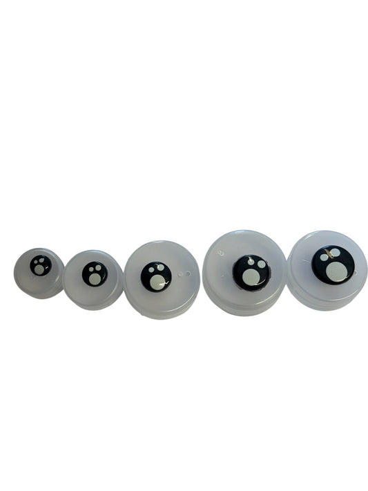 Black Kawaii Toy Safety Eyes (Various Sizes, Priced per pair)